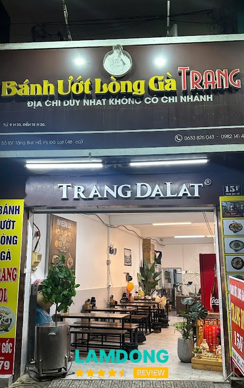 Quán Trang - Bánh ướt Lòng-Gà tại Đà Lạt