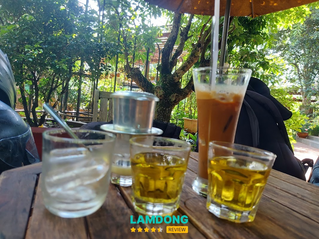 Rose Garden Coffee - sân vườn bên hồ