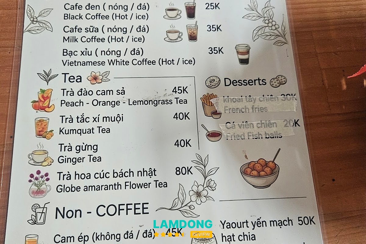 Không gian Cafe Lặng Art