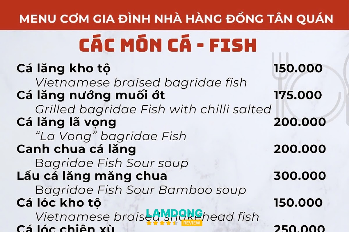 Món ăn tại Cơm Niêu Đồng Tâm
