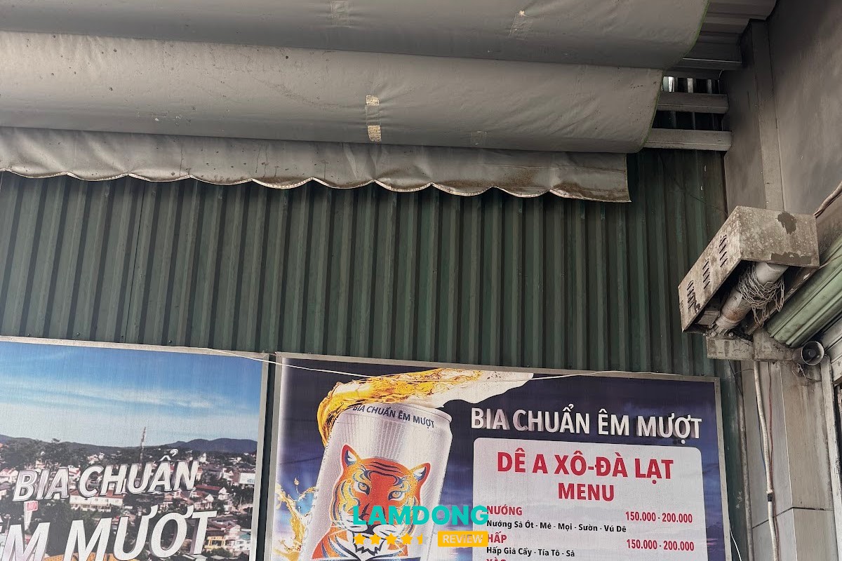 Menu tại Dê Núi A Xô