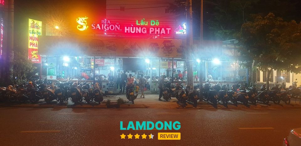 Món ăn tại Lẩu dê Hùng Phát