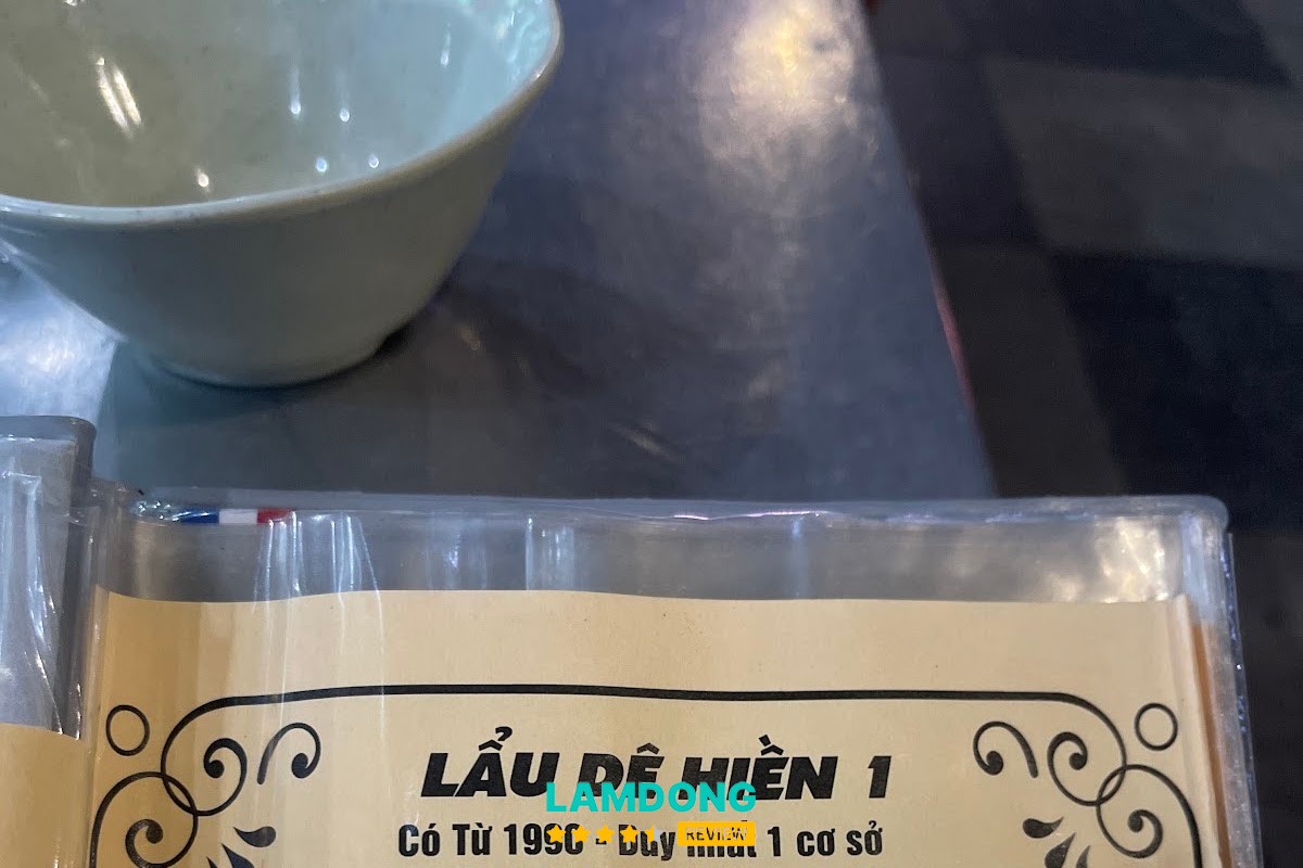 Menu Quán Lẩu Dê Hiền 1