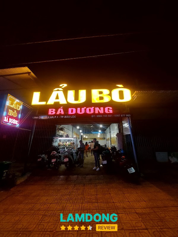 Lẩu Bò Bá Dương tại Bảo Lộc