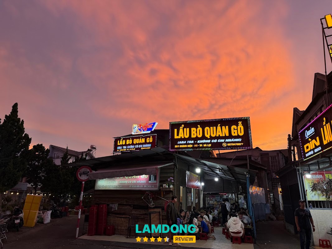 Lẩu Bò Quán Gỗ ABaToa tại Đà Lạt