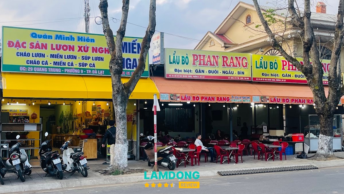 Lẩu Bò Phan Rang Quang Trung tại Đà Lạt