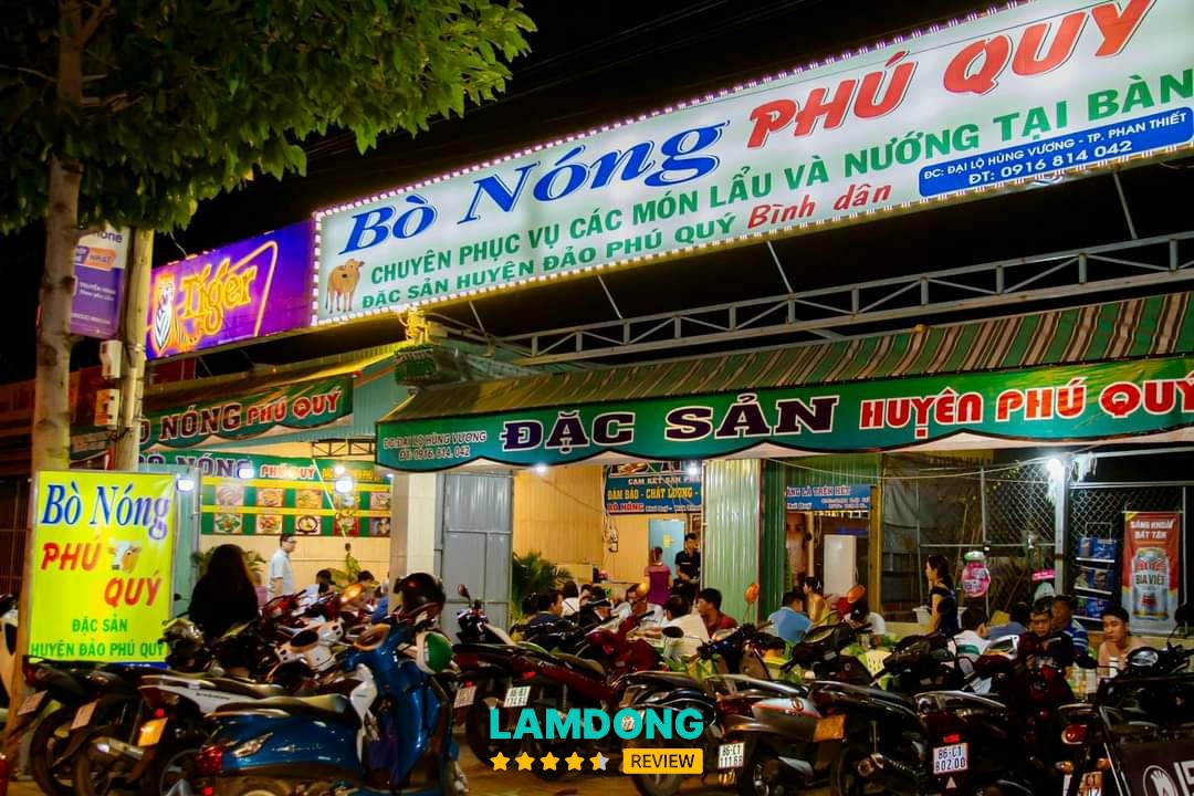 Quán Ăn Bò Nóng Phú Quý tại Phan Thiết