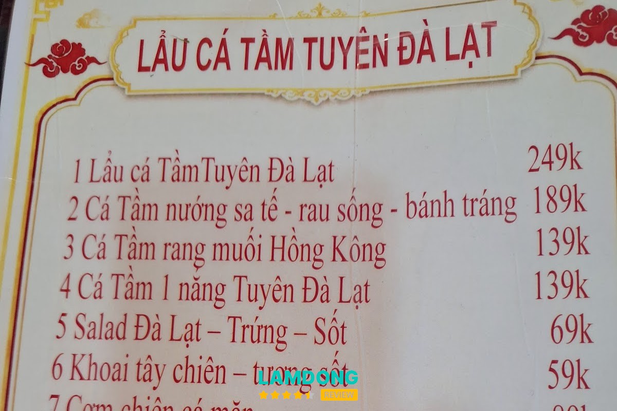 Nồi lẩu cá tầm tại Tuyên 2