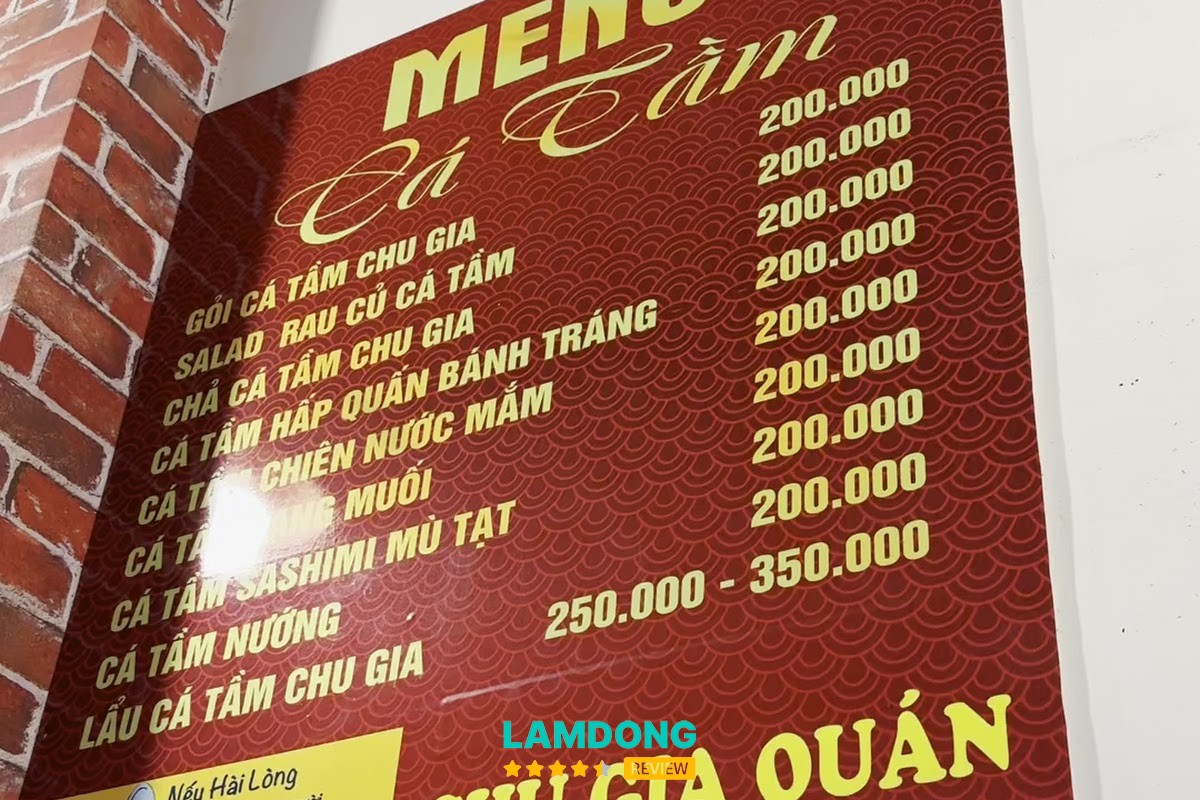 Cá tầm tại Chu Gia