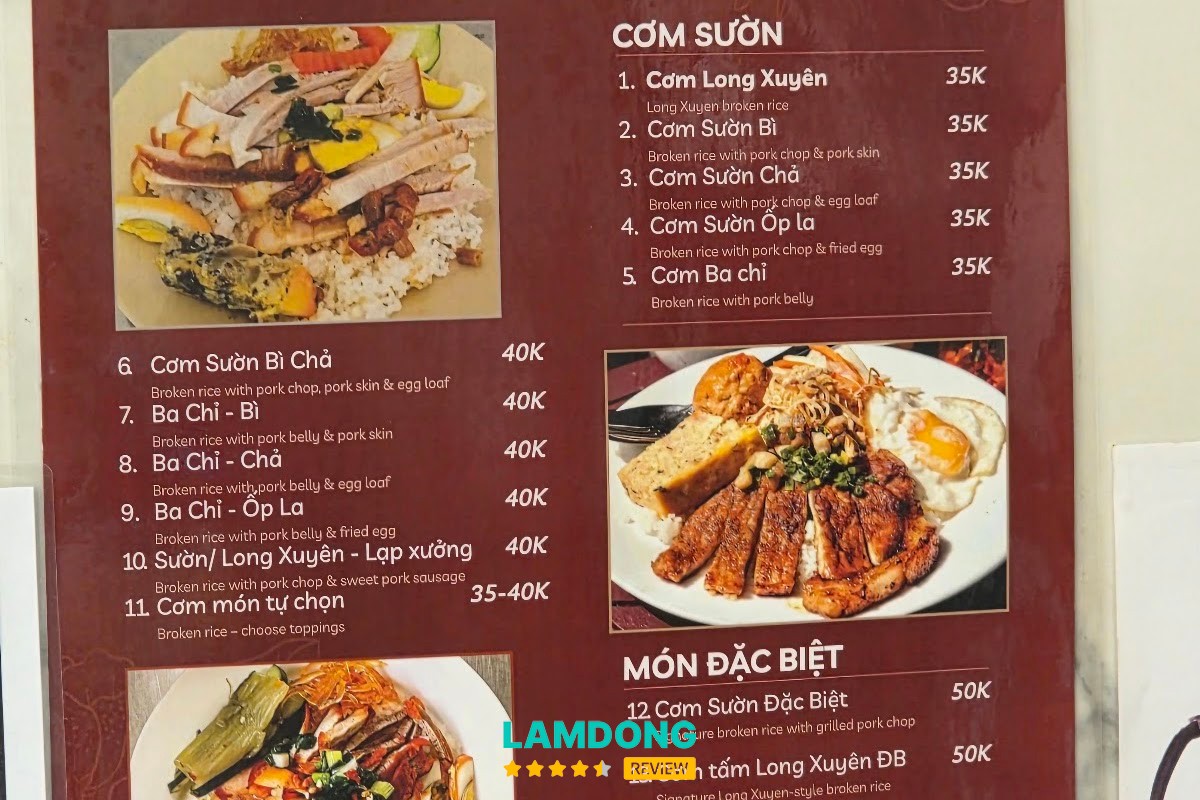 Menu Lẩu gà lá é Ò ó o Đà Lạt