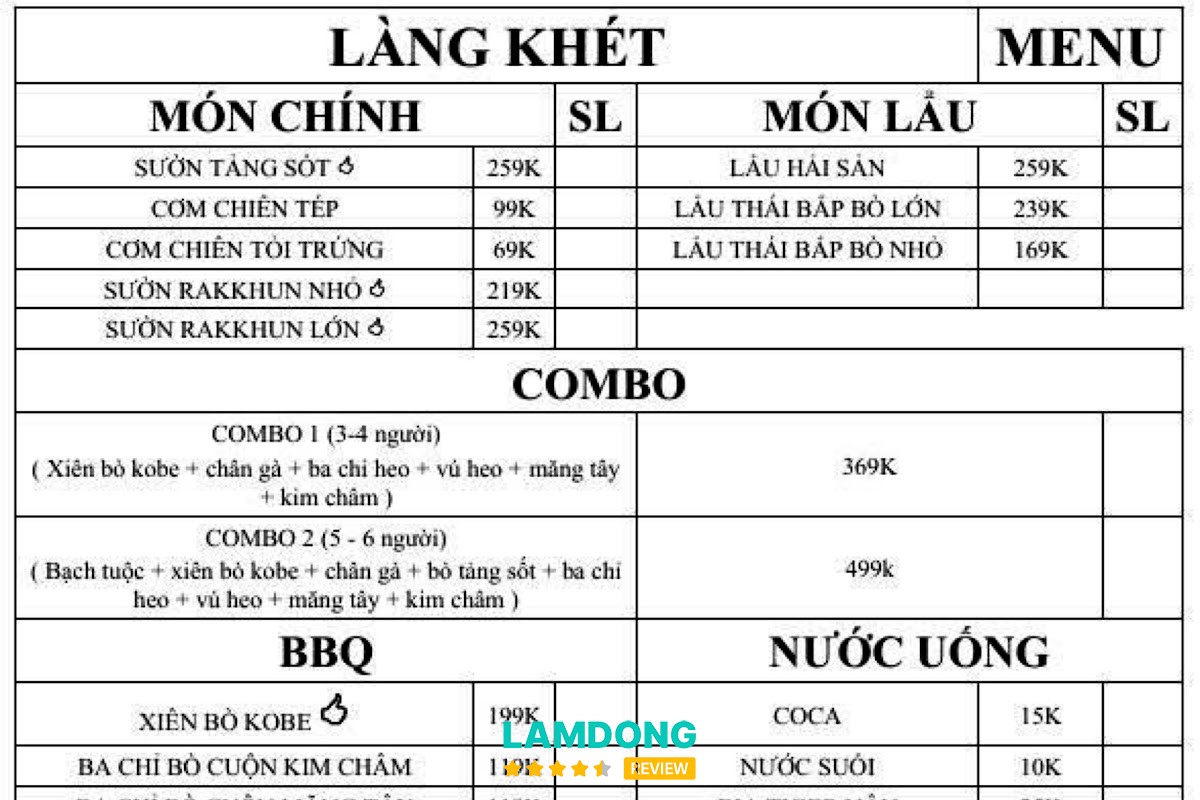 Không gian Làng Khét Đà Lạt