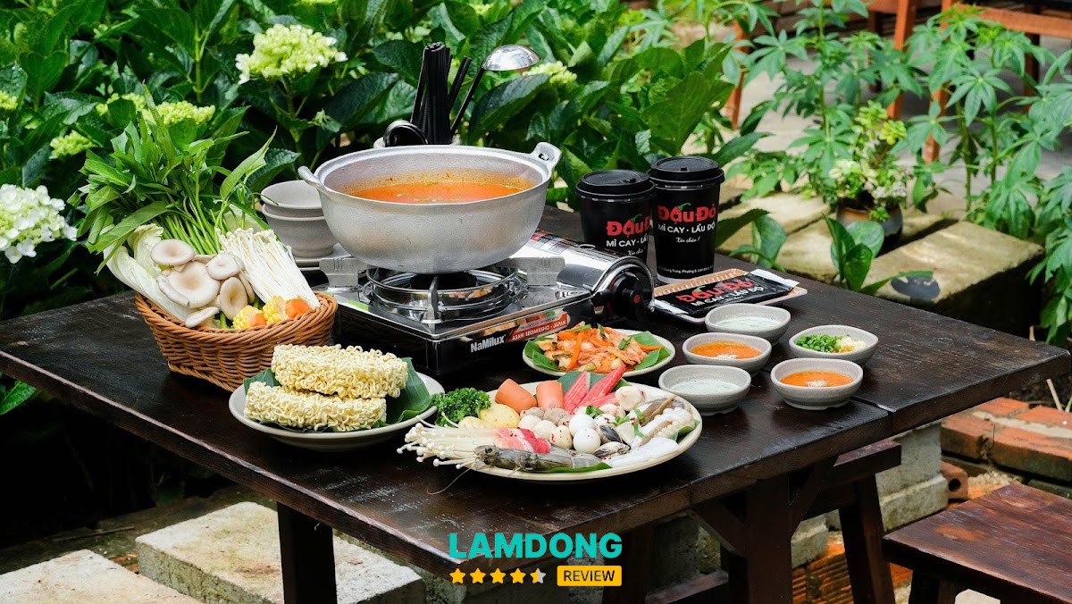 Mì Cay - Lẩu Độ ĐẬU ĐỎ (Đà Lạt) – món ăn và không gian