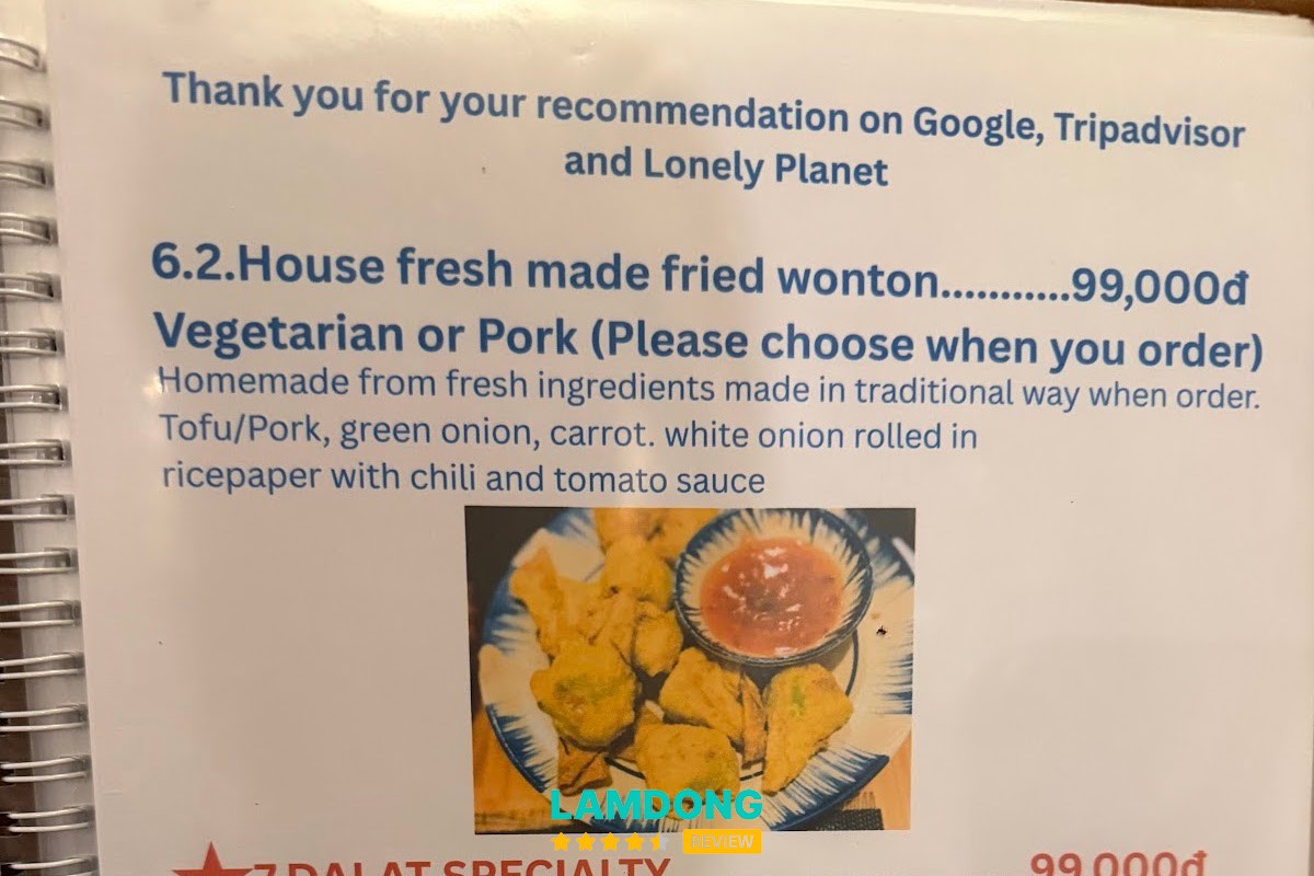 Hình ảnh menu Goc ha thanh