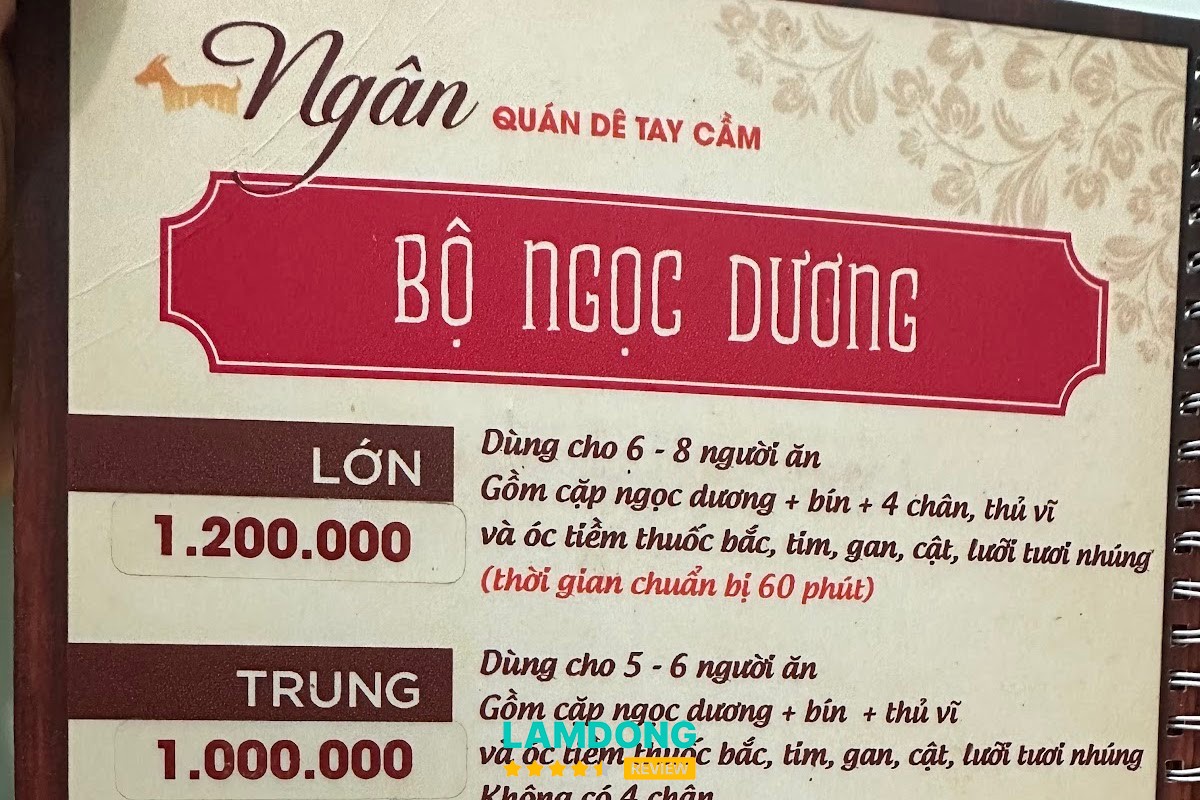 Dê Tay Cầm Ngân tại Đà Lạt