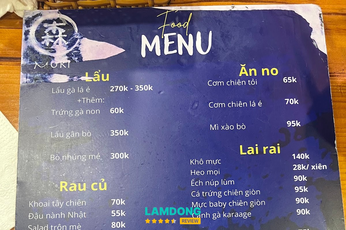 Không gian Quán nhậu MORI