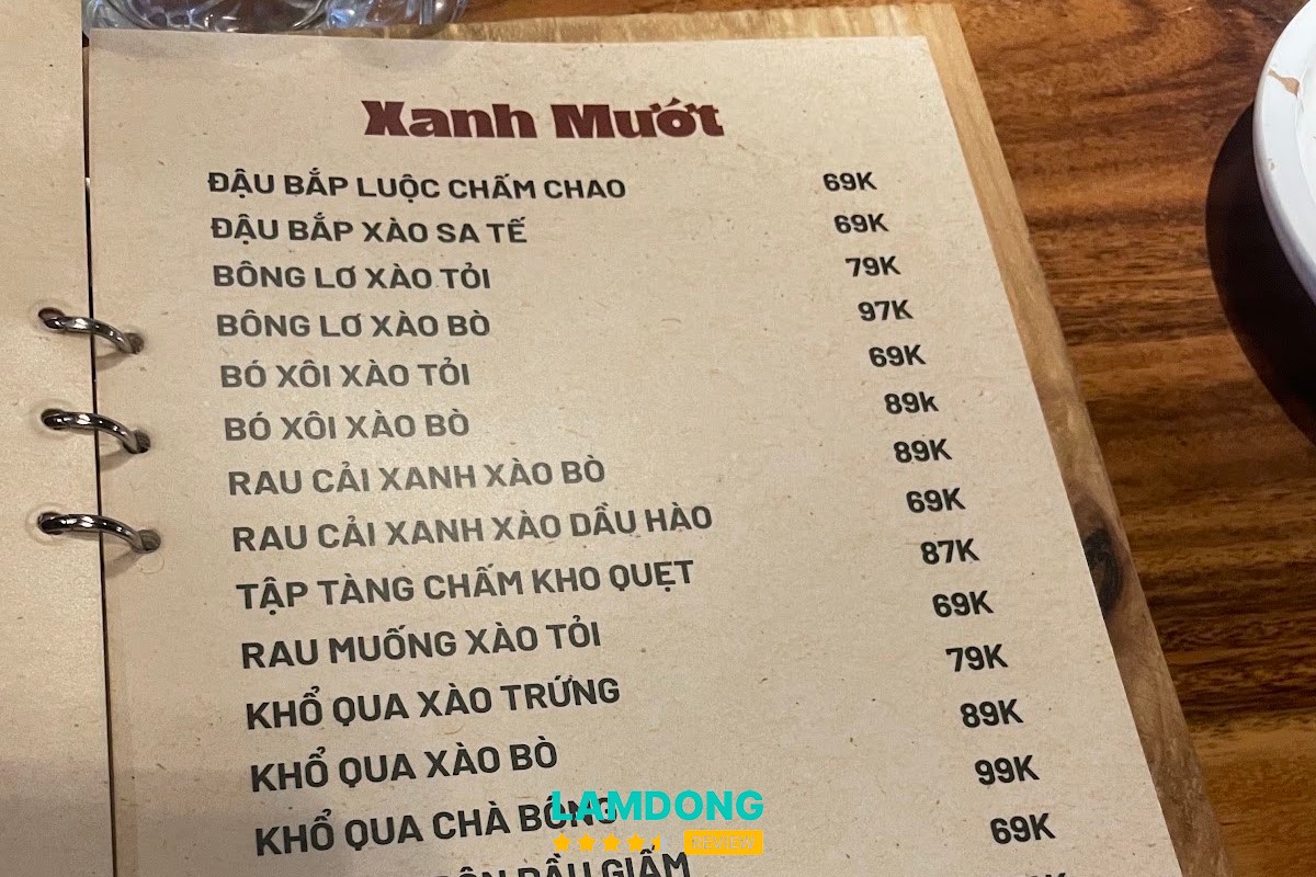 Hình ảnh menu tại BBQ Mọ Tề