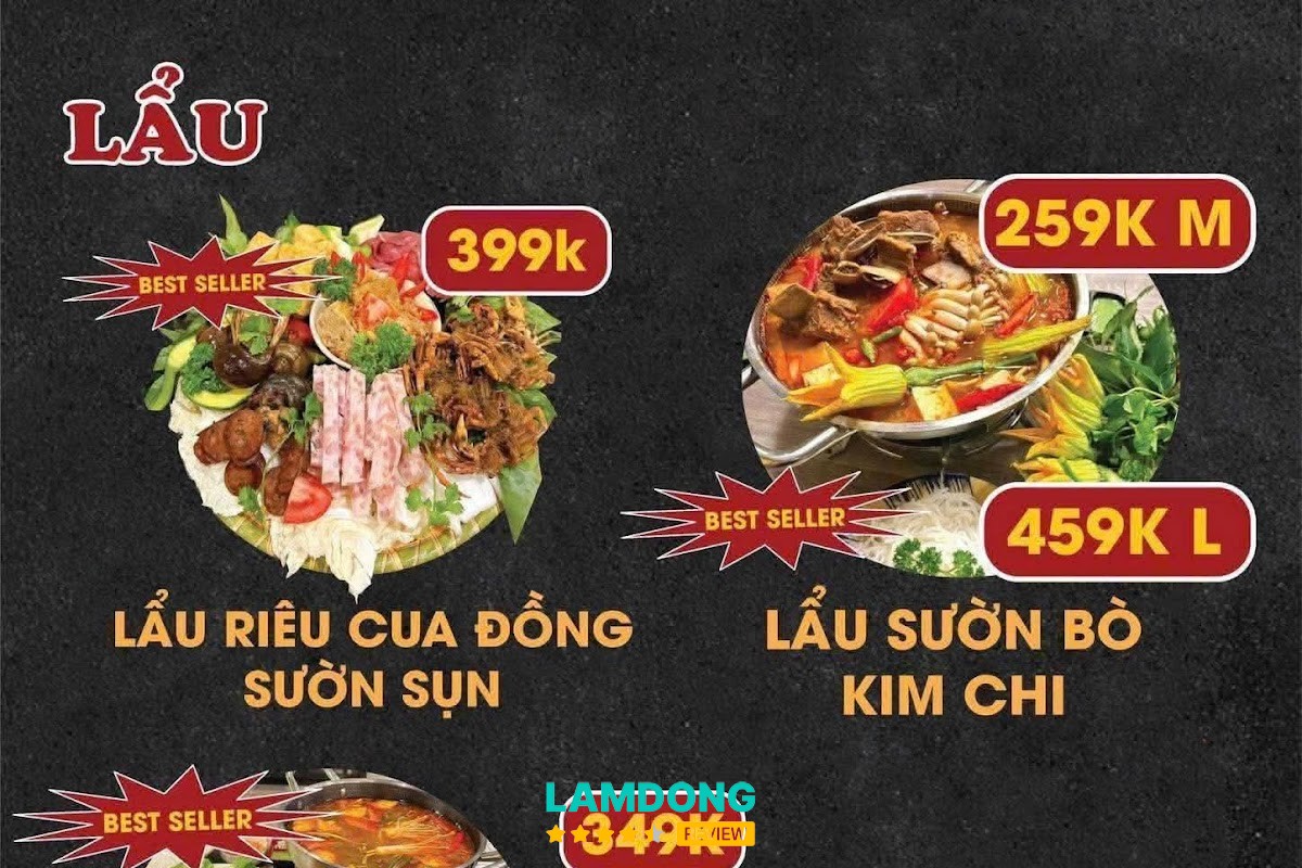 Hình ảnh menu tại Nướng Ngói 71