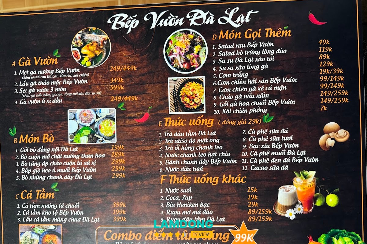 Hình ảnh món tại Bếp vườn Đà Lạt