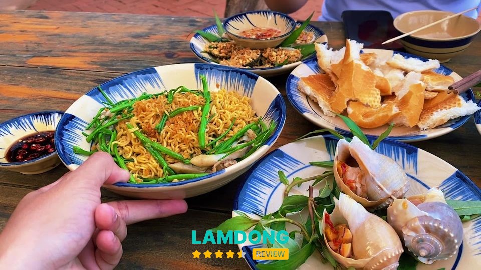 Các món ốc tại Ốc Quậy Phan Thiết