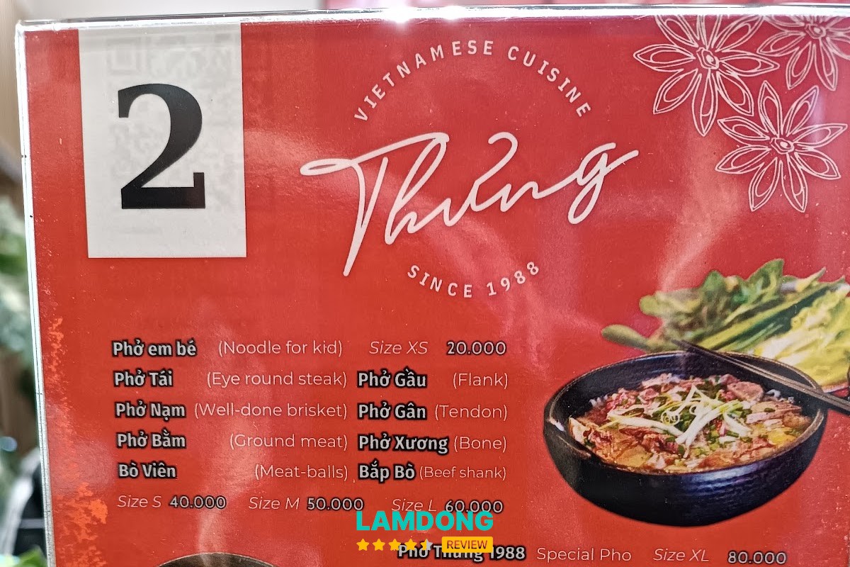 Không gian Phở Thưng