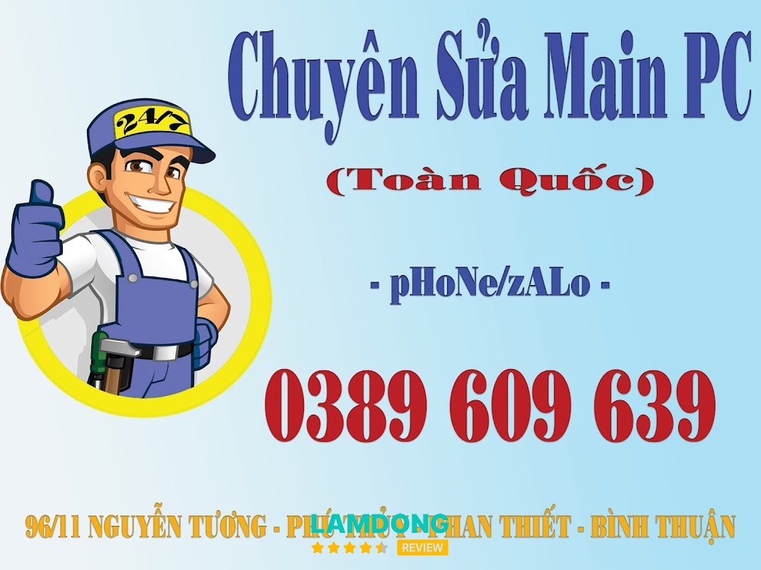 Sửa máy tính tận nhà tại Phan Thiết – Phú Thủy