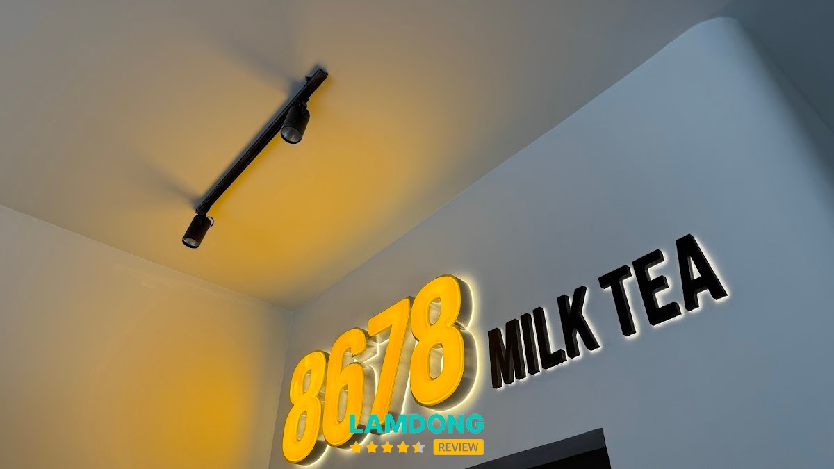 Trà sữa 8678 – không gian quán