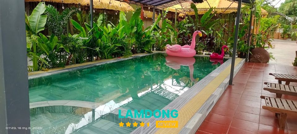 Không gian sinh hoạt tại NỌNG VILLA